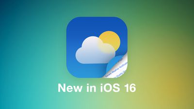 iOS 16 Weather Guide Feature