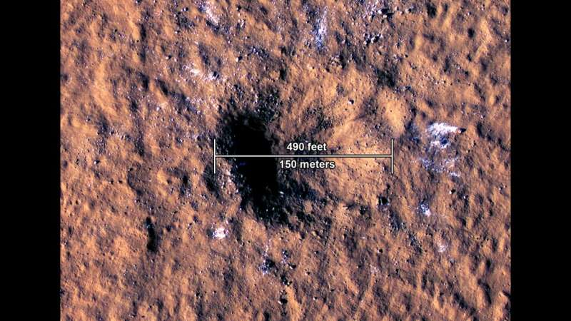NASA's InSight lander detects stunning meteoroid impact on Mars